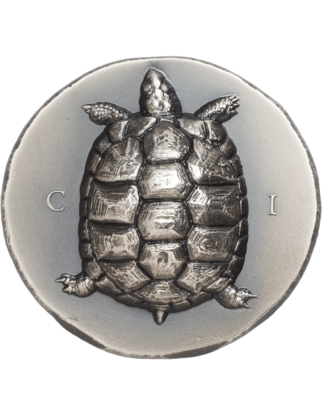 TORTOISE Turtle 1 Oz Silver Coin 5$ Cook Islands 2020