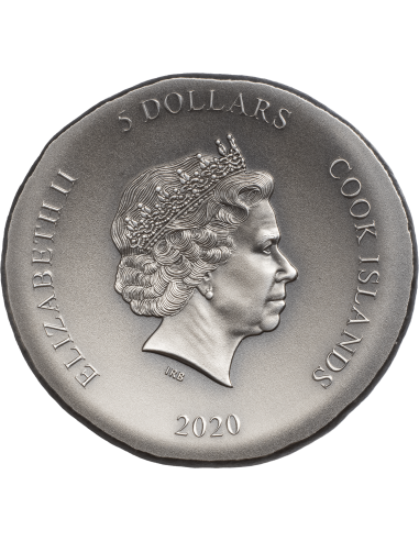TORTOISE Turtle 1 Oz Silver Coin 5$ Cook Islands 2020