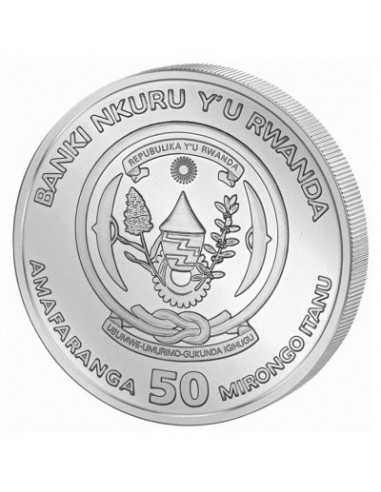 MAYFLOWER 1 Oz 50 RWF Rwanda 2020 silver coin - Coins & More - Afrique