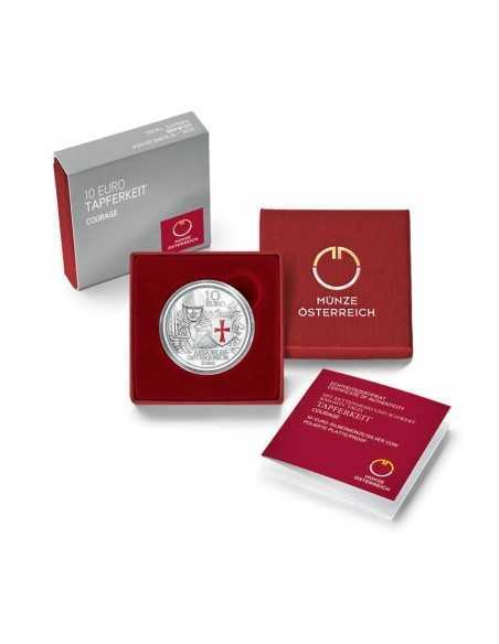 TAPFERKEIT - 10 EUROS Colorized Coin Austria 2020