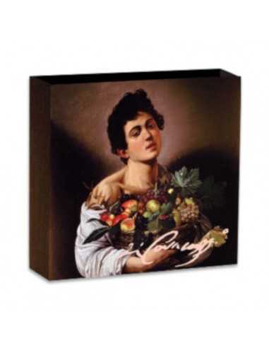 BOY BASKET FRUIT Caravaggio Treasures of World 1 Oz Silver Coin 1$ Niue 2019