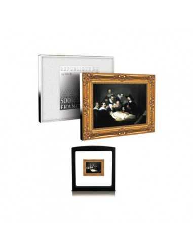 ANATOMY LESSON Rembrandt Silver & gold plated Coin 500 Francs Cameroon 2019