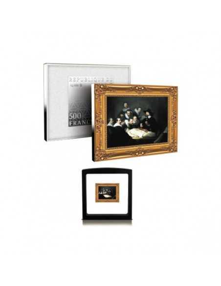 ANATOMY LESSON Rembrandt Silver & gold plated Coin 500 Francs Cameroon 2019