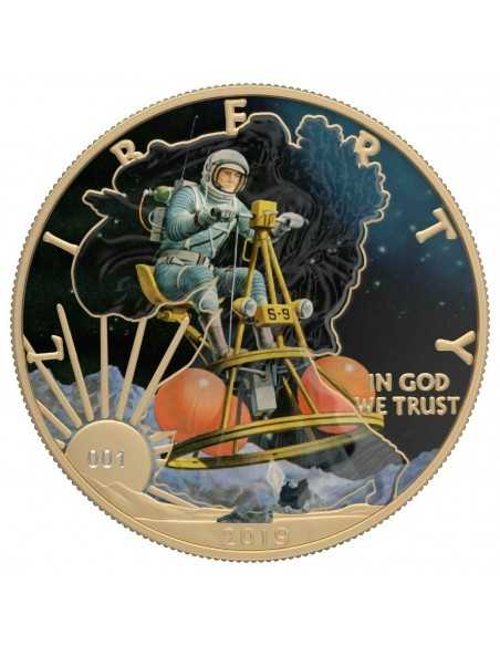 S-9 - Classic Sci-Fi 1 Oz Silver & Gold plated Coin 1$ Dollar USA 2019 - Coins & More - Usa