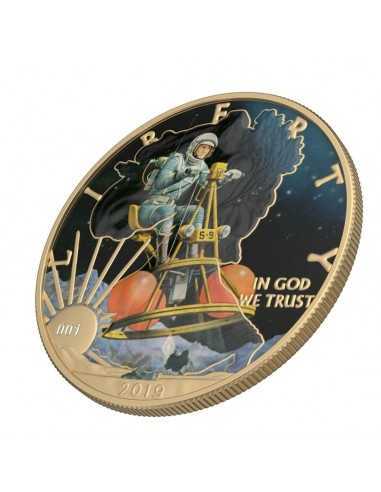 S-9 - Classic Sci-Fi 1 Oz Silver & Gold plated Coin 1$ Dollar USA 2019 - Coins & More - Usa