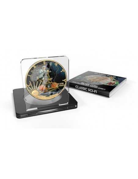 S-9 - Classic Sci-Fi 1 Oz Silver & Gold plated Coin 1$ Dollar USA 2019 - Coins & More - Usa