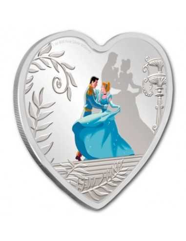 CINDERELLA Cenerentola 70 Anniversario Disney Princess 1 Oz Moneta Argento 2$ Niue 2020 - Coins & More - Niue
