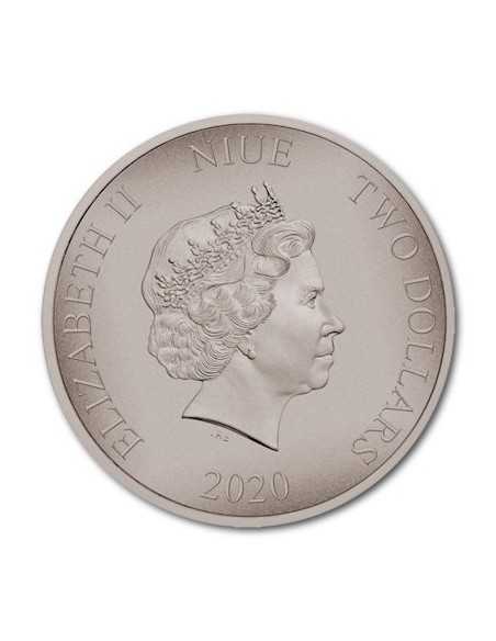 TRICERATOPS Dinosaurs 1 Oz Silber Münze 2$ Niue 2020