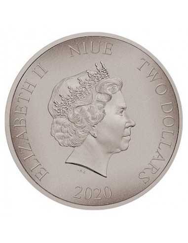 TYRANNOSAURUS REX Dinosaurs 1 Oz Silver Coin 2$ Niue 2020 - Coins & More - Niue