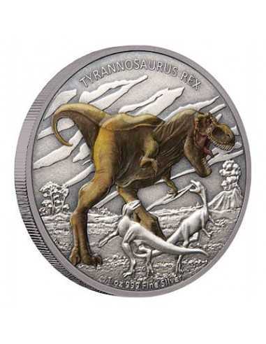 TYRANNOSAURUS REX Dinosaurs 1 Oz Silber Münze 2$ Niue 2020
