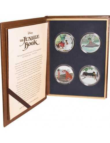 JUNGLE BOOK 50th Anniversary 4x1 Oz Silver Coins 2$ Niue 2017