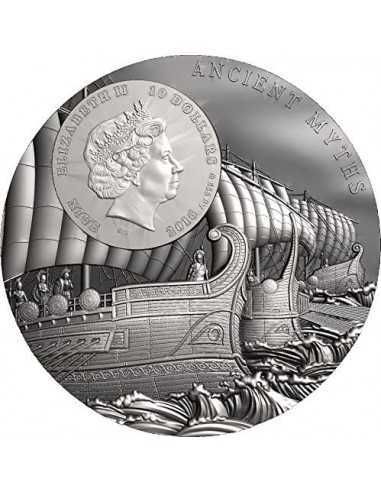 TROJAN HORSE Ancient Myths 2 Oz Silver Coin 10$ Niue 2016 - Coins & More - Silver