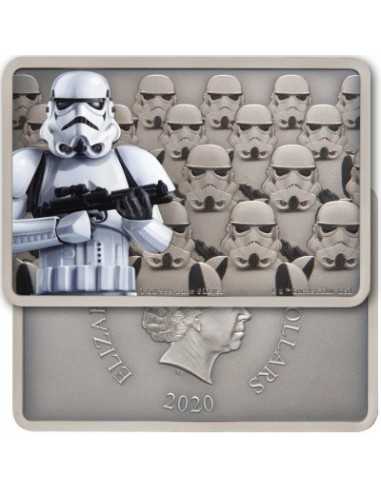 STORMTROOPER Star Wars Guards of the Empire 1 Oz Silver Coin 2$ Niue 2020 - Coins & More - Niue