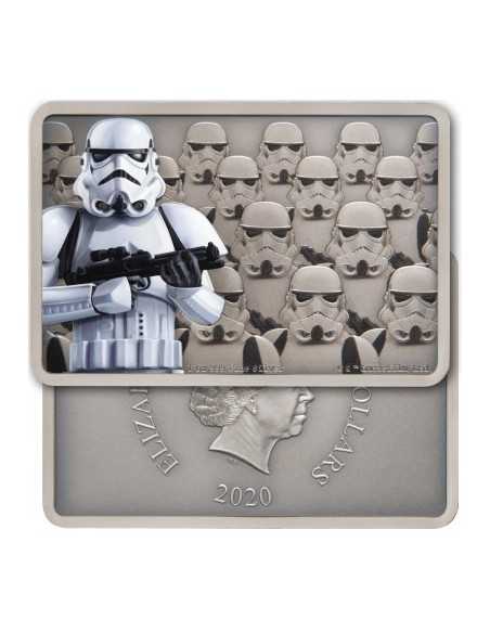 STORMTROOPER Star Wars Guards of the Empire 1 Oz Silver Coin 2$ Niue 2020 - Coins & More - Niue