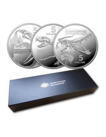 INSIDE AUSTRALIA'S MOST DANGEROUS SET - 3x1Oz 5$ silver proof coins AUSTRALIA 2020 - Coins & More - Australia