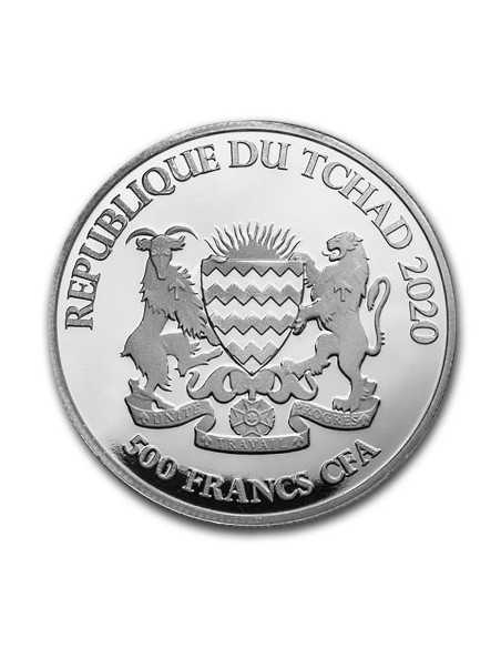 CELTIC ANIMALS : HORSE 500 Francs - 1 Oz silver coin Chad 2020 - Coins & More - Africa