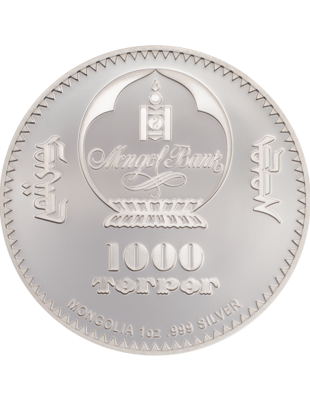 CHE GUEVARA Ernesto Serna Cuba Argentina 1 Oz Moneda Plata 1000 Togrog Mongolia 2018 - Coins & More - Mongolia