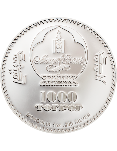 KARL MARX 1 Oz Silber Münze 1000 Togrog Mongolia 2019
