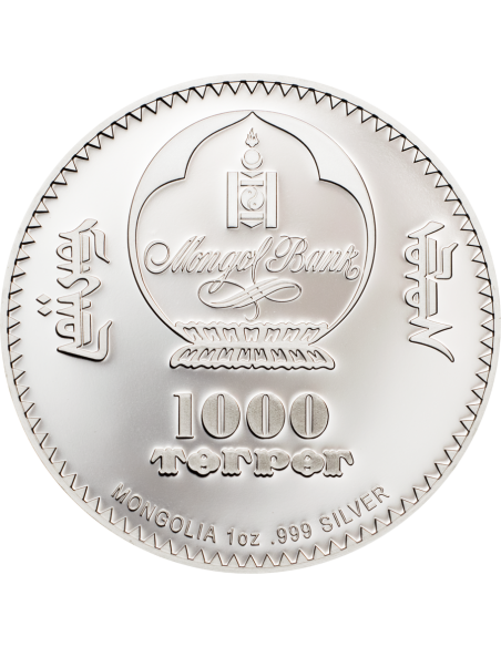 KARL MARX 1 Oz Silber Münze 1000 Togrog Mongolia 2019