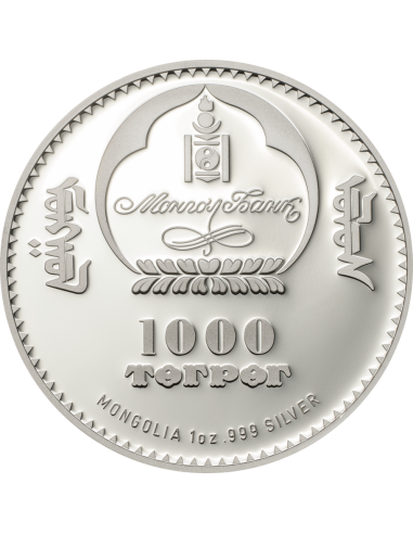 FIDEL CASTRO Cuba 1 Oz Moneta Argento 1000 Togrog Mongolia 2017 - Coins & More - Mongolia