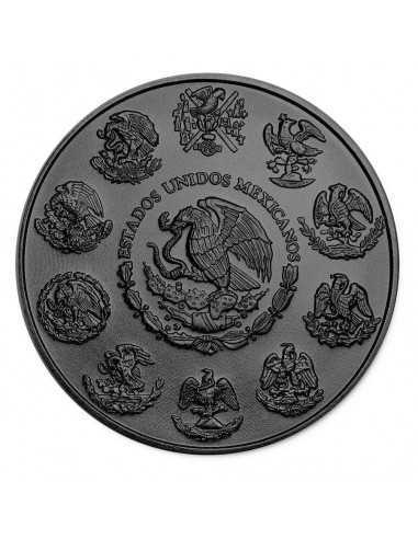 BUTTERFLY ART 1 Oz Silver & Ruthenium plated Libertad coin Mexico 2018 - Coins & More - Mexique