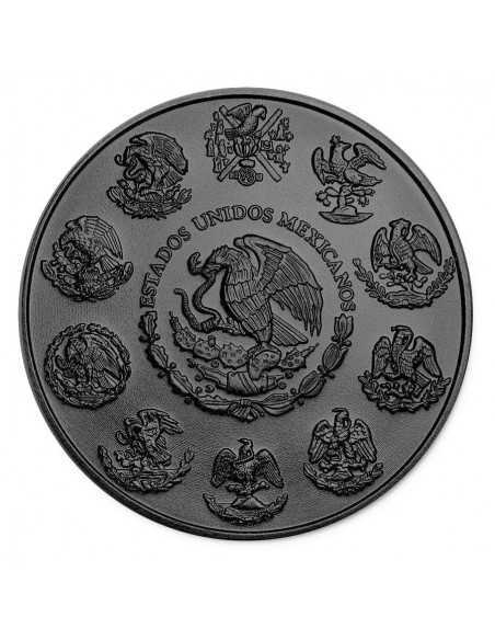 BUTTERFLY ART 1 Oz Silver & Ruthenium plated Libertad coin Mexico 2018 - Coins & More - Mexique