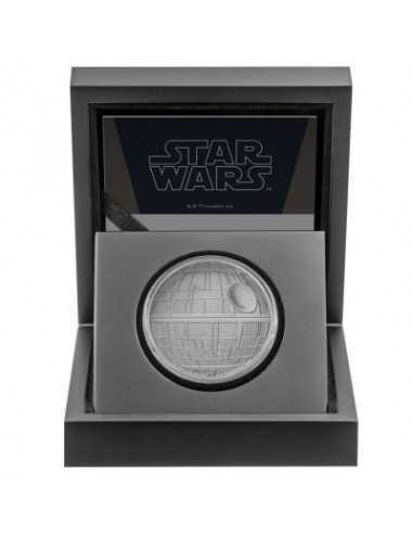 DEATH STAR Estrella de la Muerte Star Wars 1 Oz Moneda Plata 2$ Niue 2020 - Coins & More - Niue