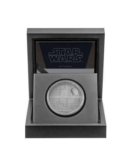 DEATH STAR Estrella de la Muerte Star Wars 1 Oz Moneda Plata 2$ Niue 2020 - Coins & More - Niue