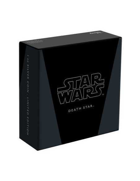 DEATH STAR Estrella de la Muerte Star Wars 1 Oz Moneda Plata 2$ Niue 2020 - Coins & More - Niue