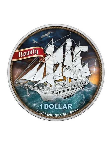 BOUNTY HIGH SEAS 2020 1 Oz Silver Coin 1$ COOK ISLANDS 2020 - Coins & More - Isole Cook
