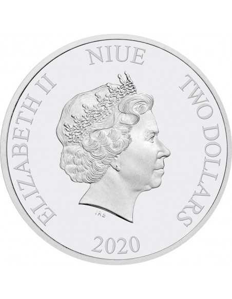 WINNIE L'OURSON Disney 1 Oz Silver Coin 2$ Niue 2020 - Coins & More - Niue