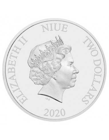 STEAMBOAT WILLIE Mickey Mouse Disney 1 Oz Silver Coin 2$ Niue 2020 - Coins & More - Niue