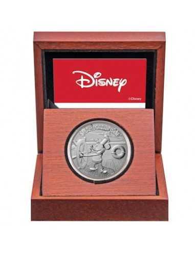 STEAMBOAT WILLIE Mickey Mouse Disney 1 Oz Silver Coin 2$ Niue 2020 - Coins & More - Niue