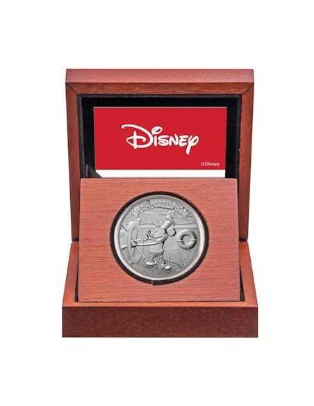 STEAMBOAT WILLIE Mickey Mouse Disney 1 Oz Silver Coin 2$ Niue 2020 - Coins & More - Niue