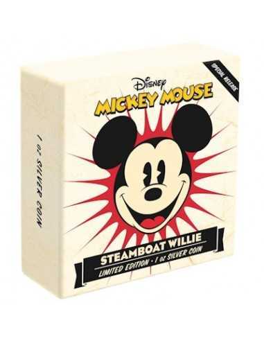 STEAMBOAT WILLIE Mickey Mouse Disney 1 Oz Silver Coin 2$ Niue 2020 - Coins & More - Niue