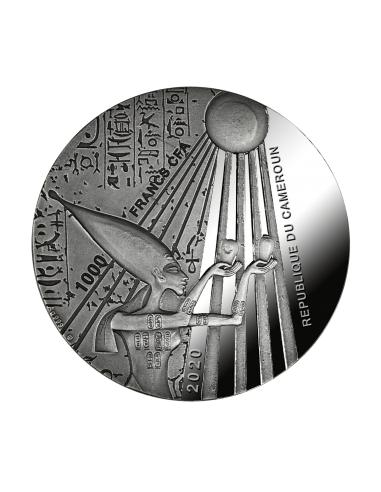 EGYPTIAN ANKH 1 Oz Silver Coin 1000 Francs Cameroon 2020