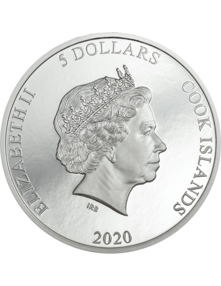 VINALES Meteorite Impacts 1 Oz Silver Coin 5$ Cook Islands 2020 - Coins & More - Isole Cook