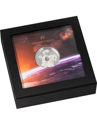VINALES Meteorite Impacts 1 Oz Silver Coin 5$ Cook Islands 2020 - Coins & More - Isole Cook