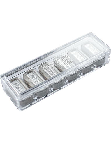 6 x 5g PEZ® Refill Set 6 unità - Wafer d'argento per dispenser PAMP - Coins & More - Argento