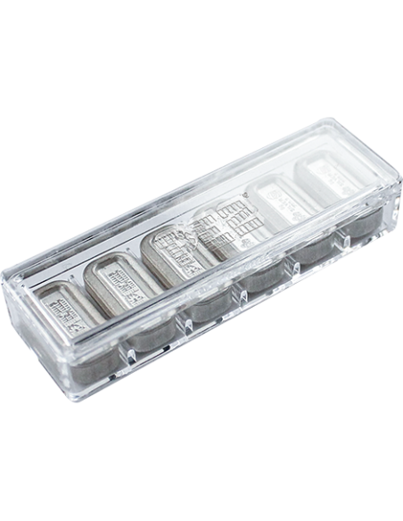 6 x 5g PEZ® Refill Set 6 unità - Wafer d'argento per dispenser PAMP - Coins & More - Argento