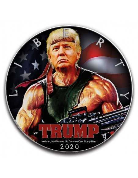 RAMBO TRUMP Walking Liberty 1 Oz Silver Coin 1$ USA 2020 - Coins & More - Usa