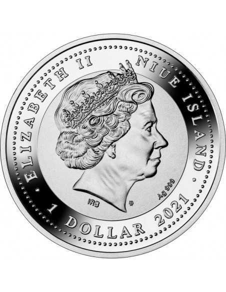 OX Lunar Year Chinese Zodiac Silver Coin 1$ Niue 2021 - Coins & More - Niue