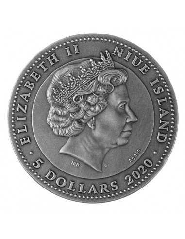 AMBER SCARABAEUS 2 Oz Silver Coin 5$ Niue 2020 - Coins & More - Niue