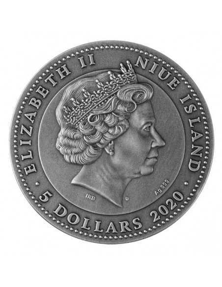 AMBER SCARABAEUS 2 Oz Silver Coin 5$ Niue 2020 - Coins & More - Niue