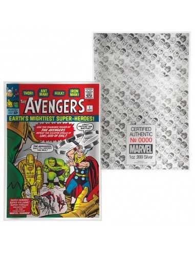 AVENGERS 1 Comic Book Marvel 2019 1oz Pure Silver Movie Foil - Coins & More - Argent