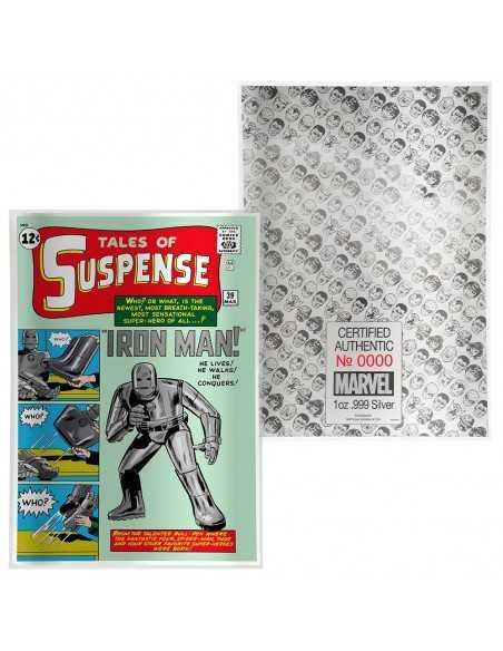 IRON MAN TALES OF SUSPENSE 39 Comic Book Marvel 2019 1oz Pure Silver Movie Foil - Coins & More - Argento
