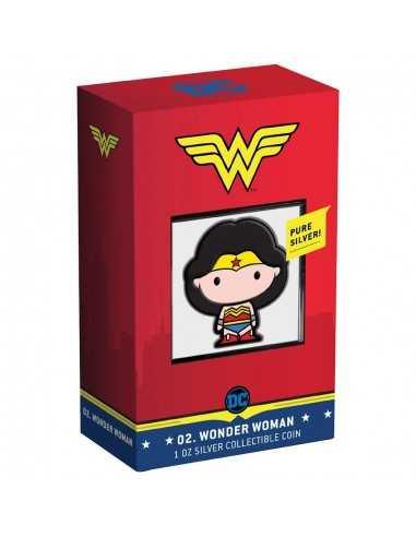 WONDER WOMAN Chibi DC Comics 1 Oz Silver Coin 2$ Niue 2020 - Coins & More - Niue