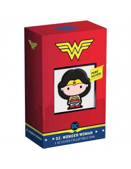 WONDER WOMAN Chibi DC Comics 1 Oz Silver Coin 2$ Niue 2020 - Coins & More - Niue