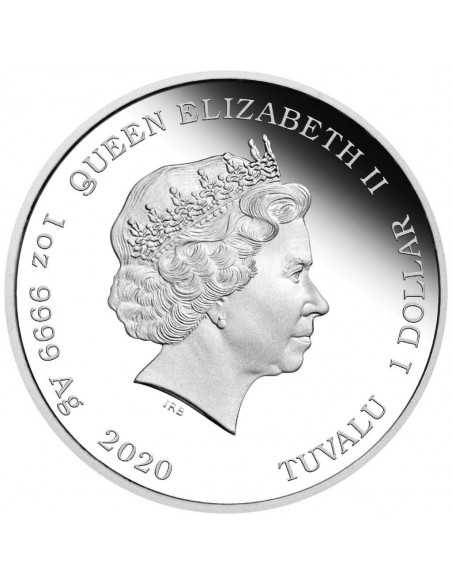 JAMES BOND MOURIR PEUT ATTENDRE 1 Oz Silver Coin 1$ Tuvalu 2020 - Coins & More - Tuvalu
