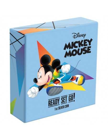 READY SET GO Mickey Mouse SPORTS SERIES - RUNNING Disney 1 Oz Silver Coin 2$ Niue 2020 - Coins & More - Niue